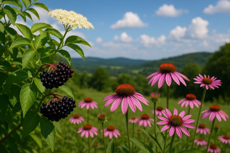 Elderberry vs. echinacea